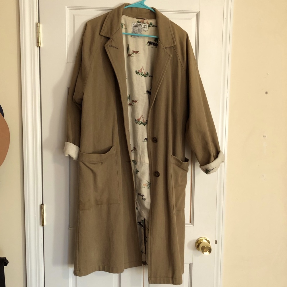 Vintage mens oversized Trench Coat